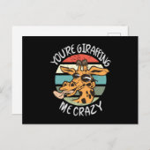 Je geeft me gek. briefkaart (Voorkant / Achterkant)