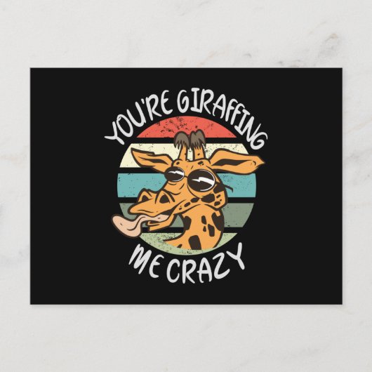 Je geeft me gek. briefkaart (Voorkant)