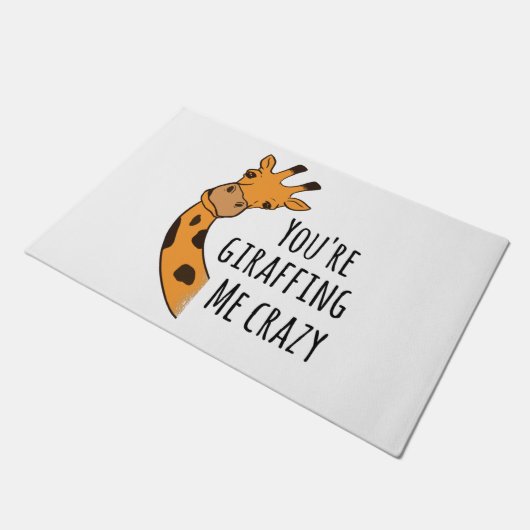 Je geeft me gek. deurmat (Schuin)