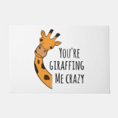 Je geeft me gek. deurmat (Voorkant)