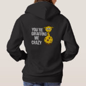 Je geeft me gek, Giraffe Pun. Hoodie (Achterkant)