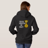 Je geeft me gek, Giraffe Pun. Hoodie (Achterkant volledig)
