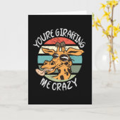 Je geeft me gek. kaart (Gele Bloem)