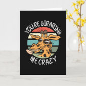 Je geeft me gek. kaart (Gele Bloem)