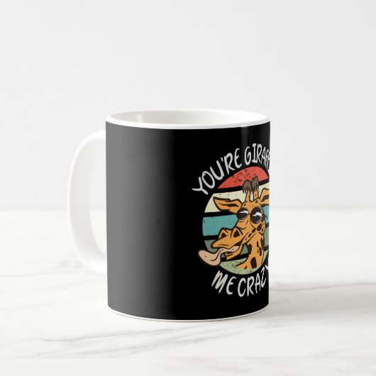 Je geeft me gek. koffiemok (Voorkant links)