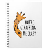 Je geeft me gek. notitieboek (Voorkant)