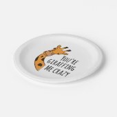 Je geeft me gek. papieren bordje (Gekanteld)