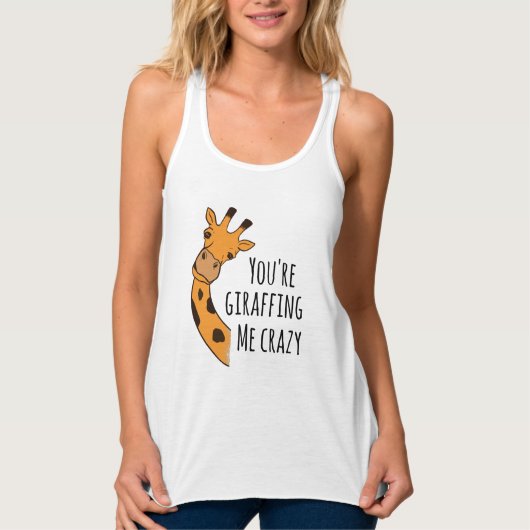 Je geeft me gek. tanktop (Voorkant)