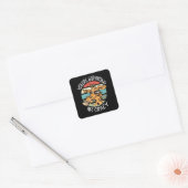Je geeft me gek. vierkante sticker (Envelop)