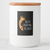 Je geeft me gek. voedselcontainer etiket (Voorkant)