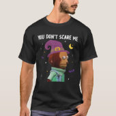 Je geeft me niet om grappige Puppet Monkey Meme Ha T-shirt (Voorkant)