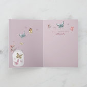 Je geeft me vlinders blij Valentijnsdag Kaart (Binnen)