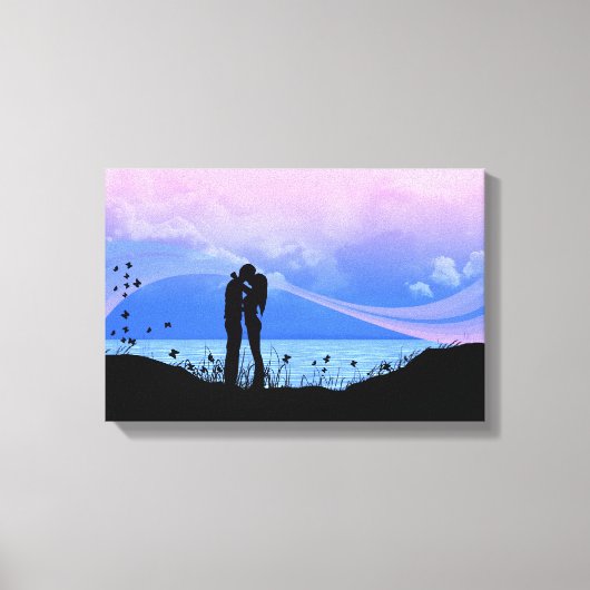 Je geeft me vlinders canvas afdruk (Voorkant)