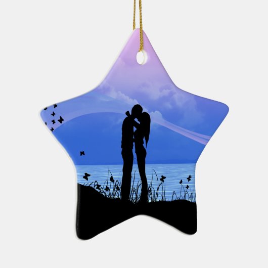 Je geeft me vlinders keramisch ornament (Rechts)