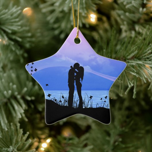 Je geeft me vlinders keramisch ornament (Boom)