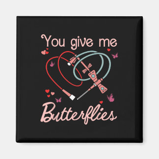 Je geeft me Vlinders Phlebotomist Pbt Valentijn Magneet