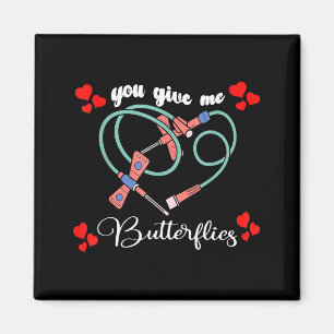 Je geeft me vlinders Phlebotomist Pbt Valentijn Magneet