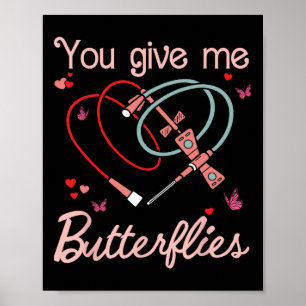 Je geeft me vlinders Phlebotomist Pbt Valentijn Poster