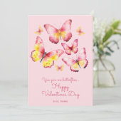 Je geeft me vlinders rare Valentijnsdag Feestdagenkaart (Staand voorkant)