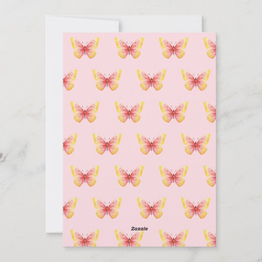 Je geeft me vlinders rare Valentijnsdag Feestdagenkaart (Achterkant)