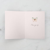 Je geeft me Vlinders van Liefde Kaart (Binnen)