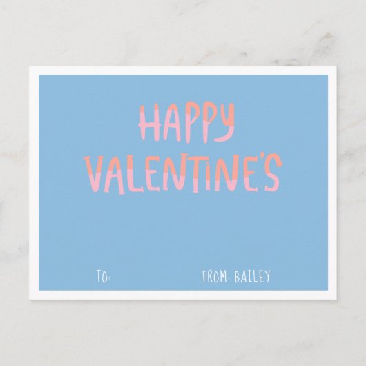 Je geeft mijn dag op | Regenboog-Kinder Valentijn Feestdagenkaart (Achterkant)