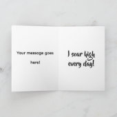 Je geeft mijn hartvleugels Valentijnsdag Kaart (Binnen)