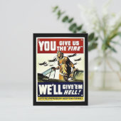 Je geeft ons het vuur. briefkaart (Staand voorkant)