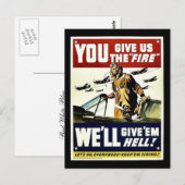 Je geeft ons het vuur. briefkaart (Voorkant / Achterkant)