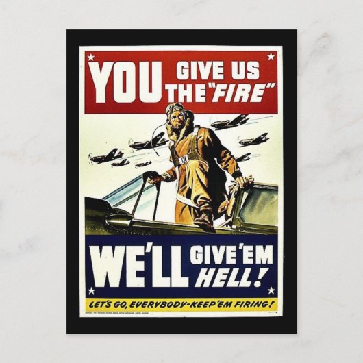 Je geeft ons het vuur. briefkaart (Voorkant)