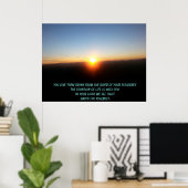 Je geeft...vanaf de rivier van je genot. poster (Thuiskantoor)