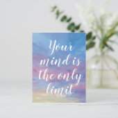 Je geest is de enige limiet voor Postkarte Briefkaart (Staand voorkant)