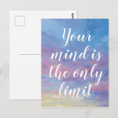 Je geest is de enige limiet voor Postkarte Briefkaart (Voorkant / Achterkant)