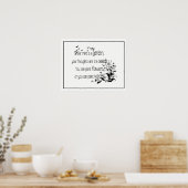 Je geest is een tuinen Inspirerend citaat Poster (Keuken)