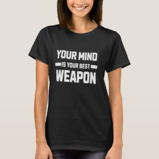 Je geest is je beste wapen. Strategie en intellige T-shirt