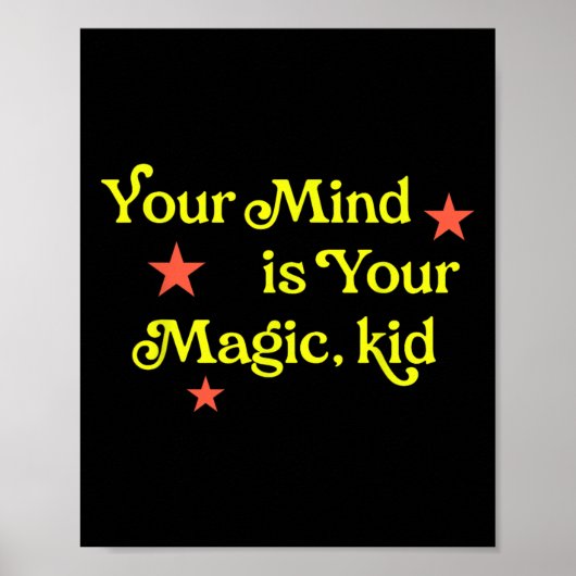 Je geest is je magie, kind poster (Voorkant)