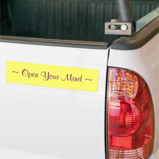 ~ Je geest openen ~ Bumpersticker (Op Truck)