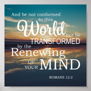 Je geest spiritueel vernieuwen poster