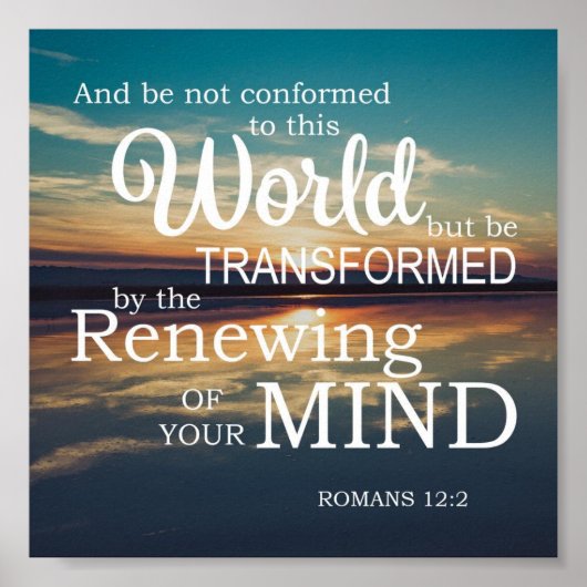 Je geest spiritueel vernieuwen poster (Voorkant)