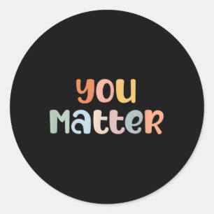 Je geestelijke gezondheid bewustzijn ziekte angst ronde sticker
