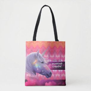 Je geestelijke gezondheid is belangrijk Regenboog Tote Bag