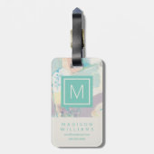 Je gegevens toevoegen | White Rock Pastel Bagagelabel (Achterkant verticaal)