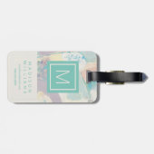 Je gegevens toevoegen | White Rock Pastel Bagagelabel (Achterkant horizontaal)