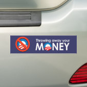 Je geld weggooien bumpersticker (Op auto)