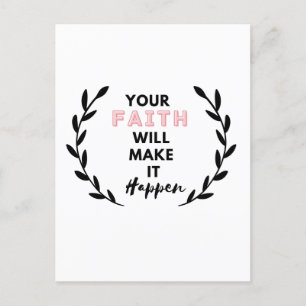 je geloof maakt het mogelijk briefkaart