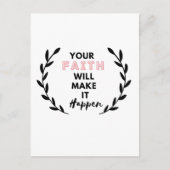 je geloof maakt het mogelijk briefkaart (Voorkant)