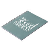 Je geluid is belangrijk notitieboek (Linkerzijde)