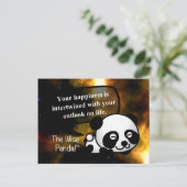 Je geluk hangt af van je visie op het leven briefkaart (Staand voorkant)