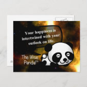 Je geluk hangt af van je visie op het leven briefkaart (Voorkant / Achterkant)