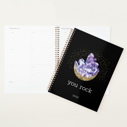 Je gesteente Amethyst kristallen mystieke Waterver Planner (Display)